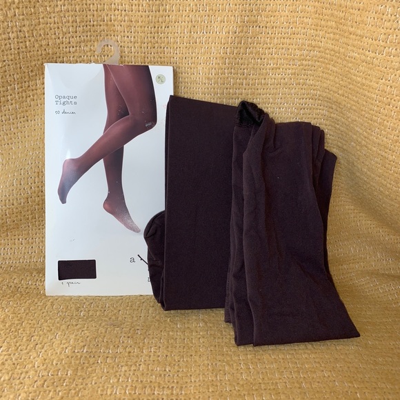 Womens a new day Brown Opaque Tights 3pk sz M/L